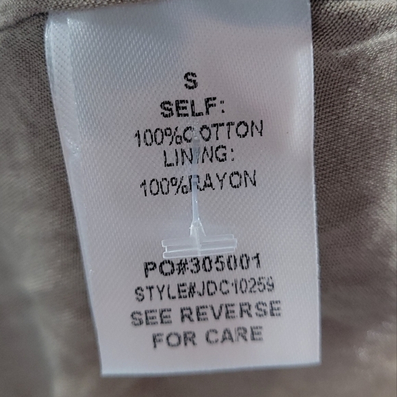 Promesa Womens Habitat 100% Cotton Half-Button Bohemian Shirt Dress Size S - Picture 13 of 13